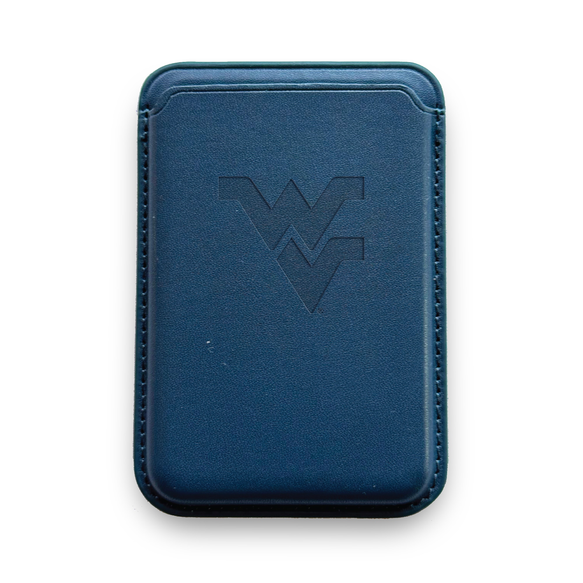 Monaco Leather Cellphone ID wallet with MagSafe Navy