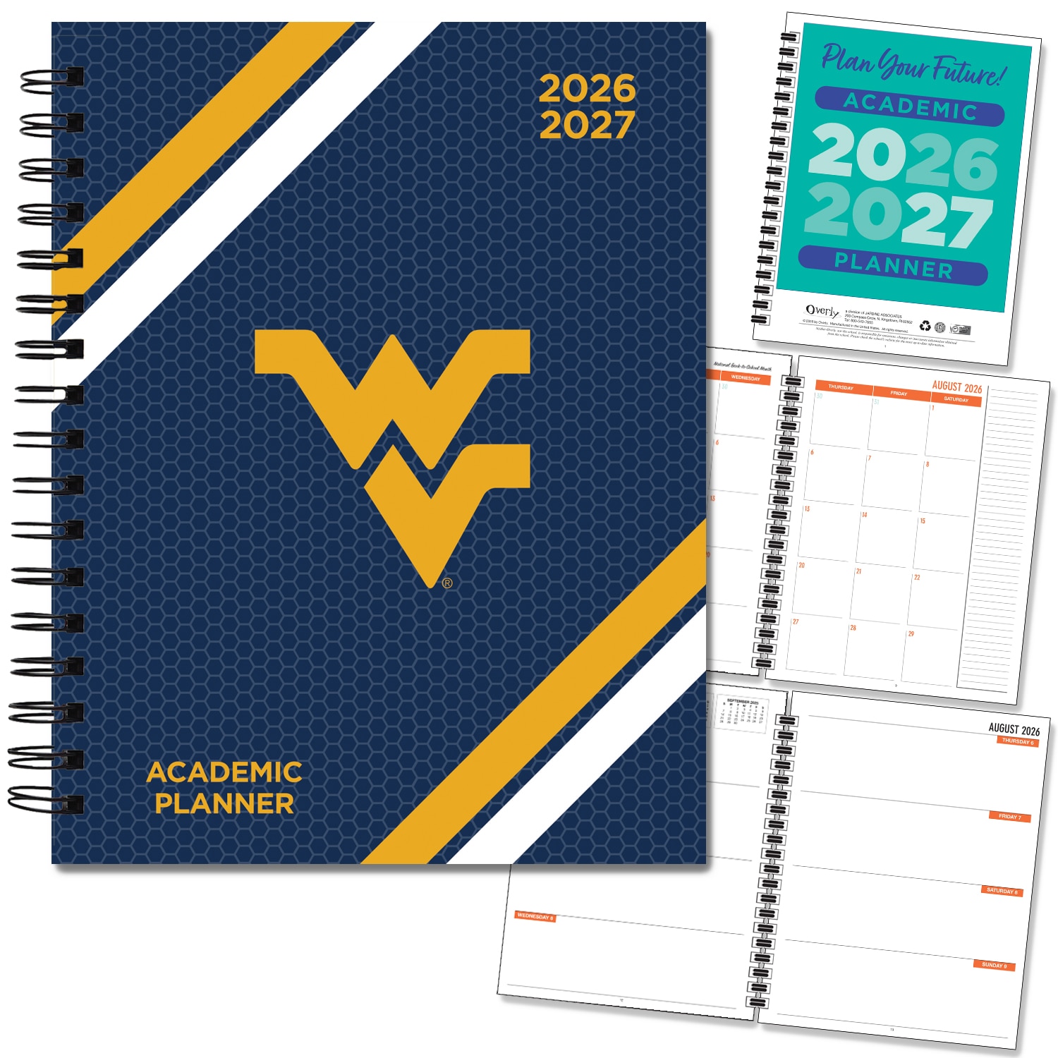 Spirit Wordmark Hard Cover Imprinted Planner 26-27 AY 7x9