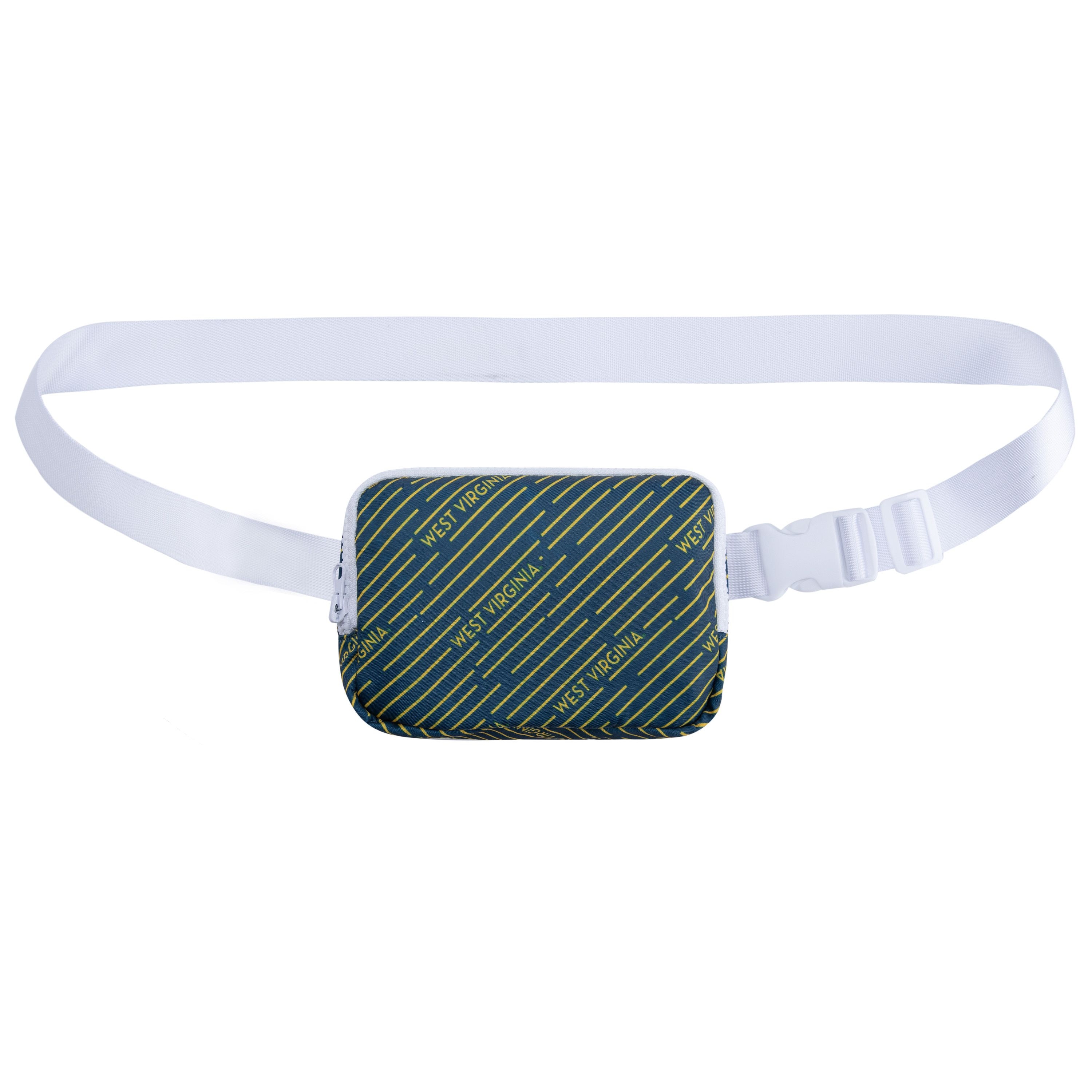 West Virginia Mountaineers AOP Stripes Fanny Pack