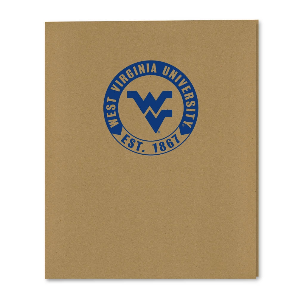Recycled Emblematic Kraft 2 Pocket Folder, Classic