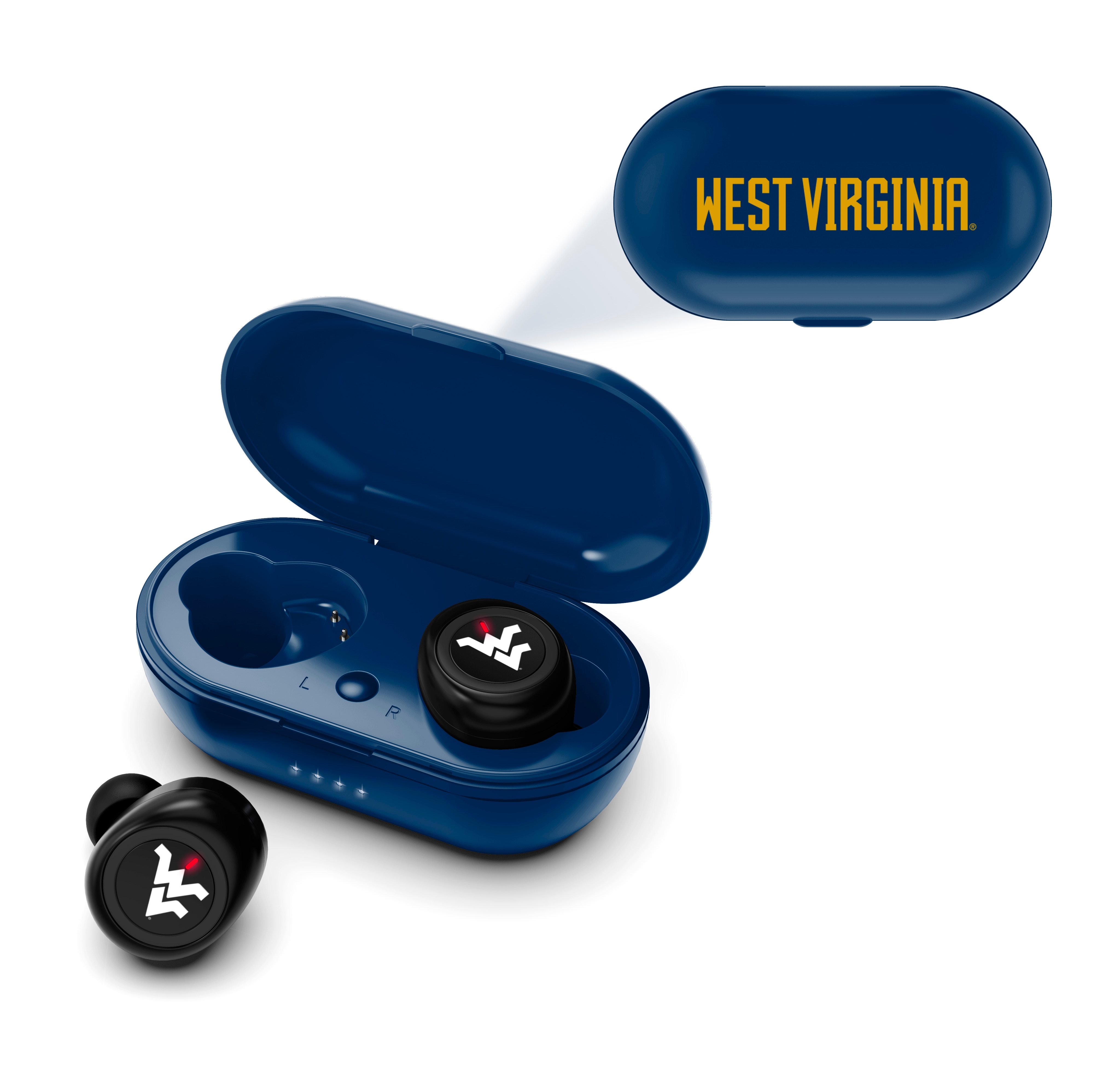 West Virginia Mountaineers True Wireless Earbuds v.2