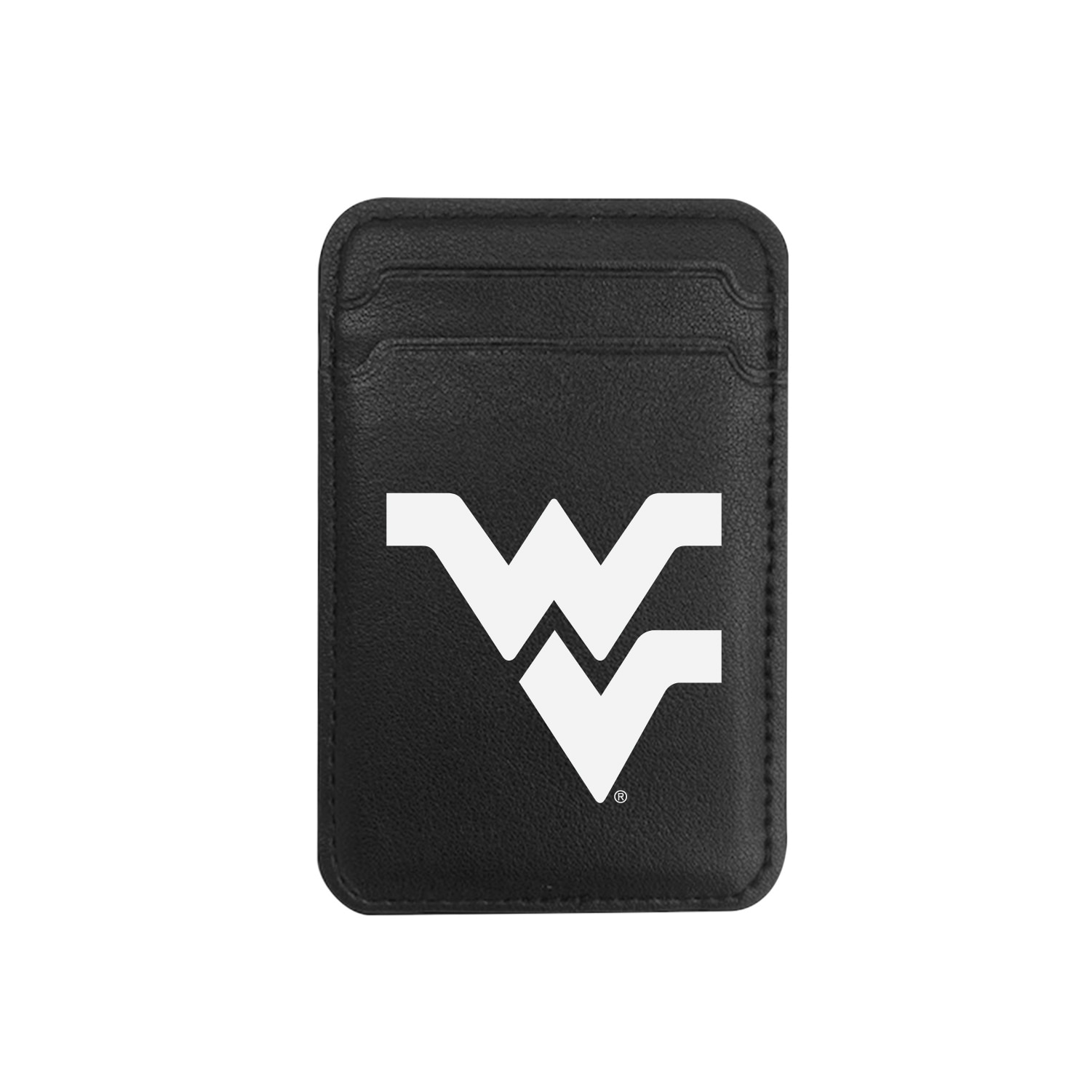 West Virginia University V2 - Leather Wallet Sleeve (Top Load, Mag Safe), Black, Classic V1