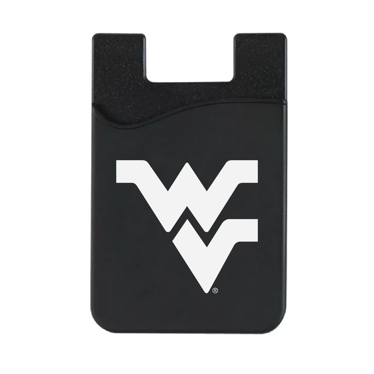 University of West Virginia Leather Wallet Sleeve (Top Load), Black, Classic