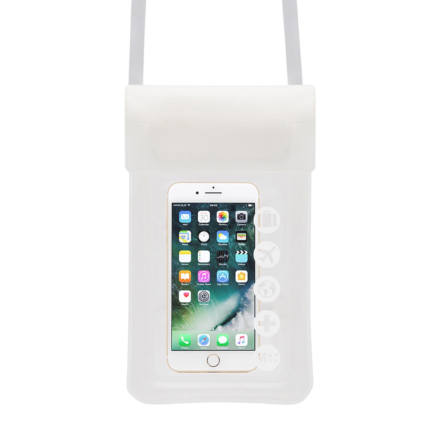 MYTAGALONGS Float Dry Sash Phone Case- White