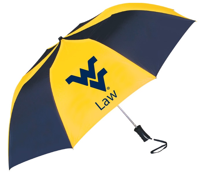 West Virginia Mountaineers 8100 EMB 48" AUTO FOLDING SOLID 2T 1C