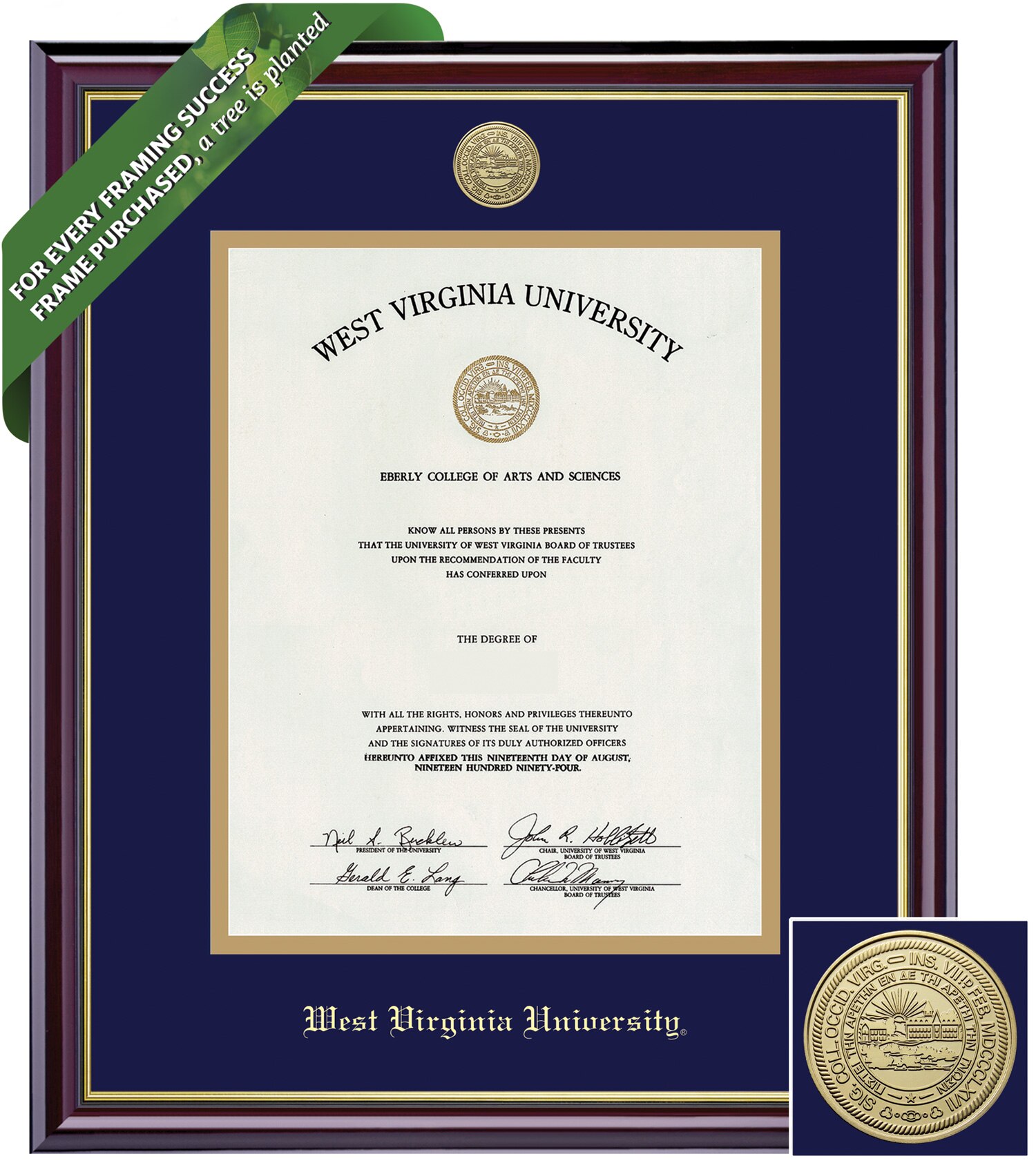Framing Success 14 x 11 Windsor Gold Medallion Bachelors, Masters Diploma Frame