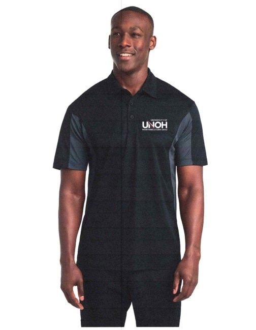UNOH Black/Grey Polo shirt Men
