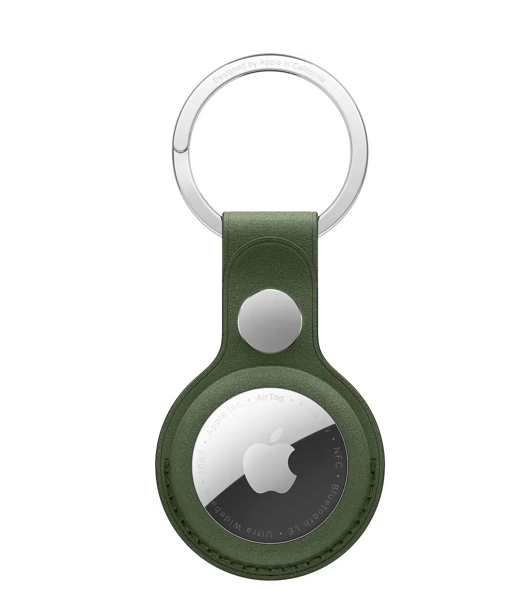 AirTag FineWoven Key Ring - Moss