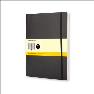 Moleskine Classic Notebook xl Squared Black Soft Cover