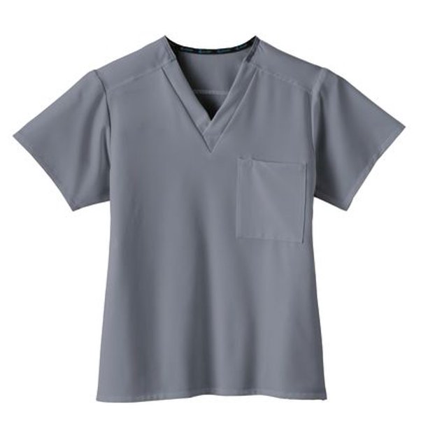 One-Pocket Unisex Scrub Top Pewter