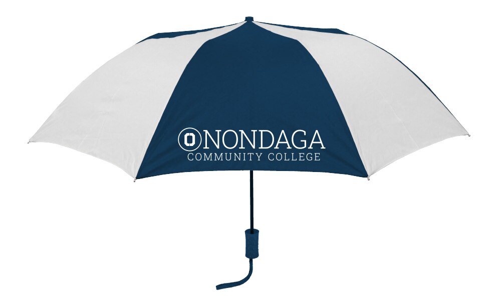 "The Sport" 2-Tone Emblematic Umbrella Automatic Folding 48" Coverage