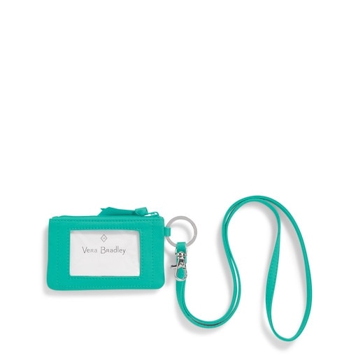 Zip ID Lanyard : Turquoise Sky