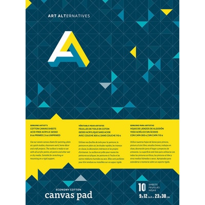 Art Alternatives Canvas Pad, 9" x 12"