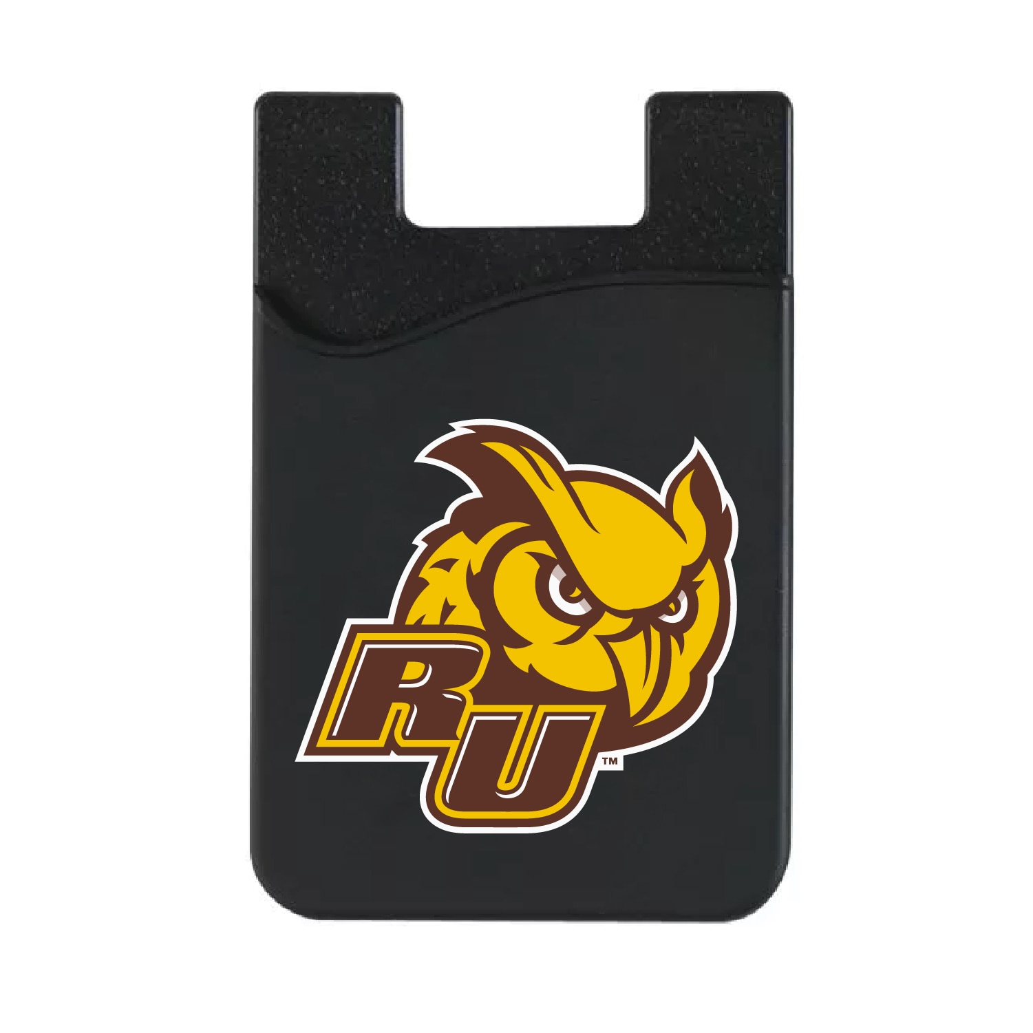 Rowan University Leather Wallet Sleeve (Top Load), Black, Classic