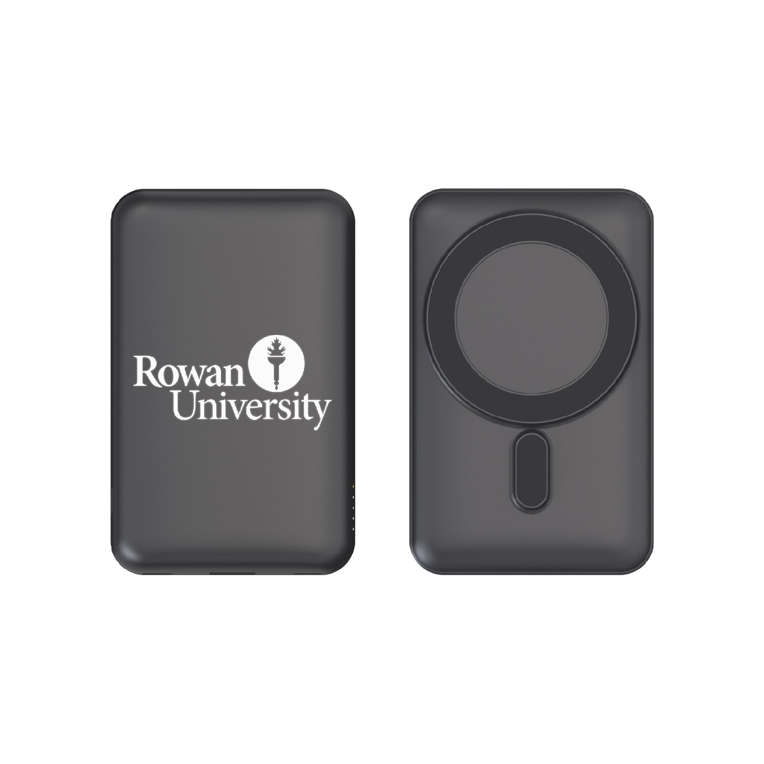 Rowan University Mag Safe Compatible Power Bank, Black, Alumni