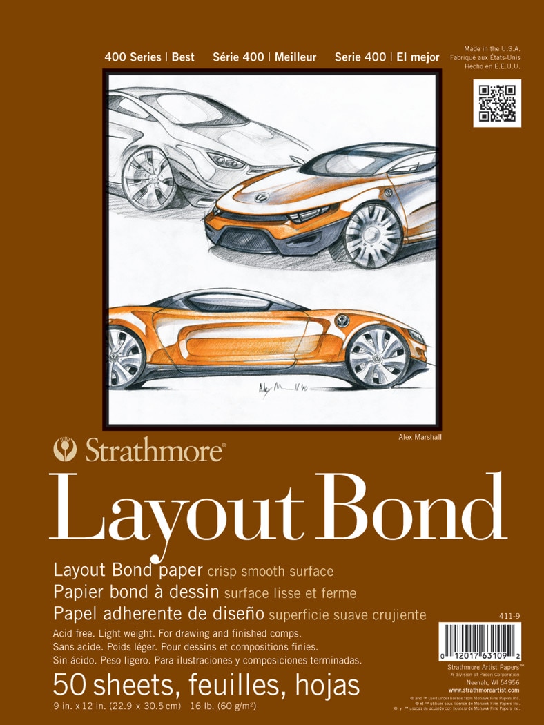 Strathmore Layout Paper Pad, 400 Series, 11" x 14""