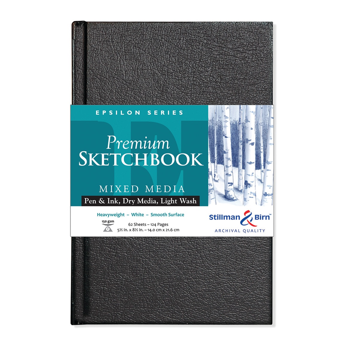 Stillman & Birn Epsilon Series Premium Hard-Cover Sketchbook, 5.5" x 8.5"