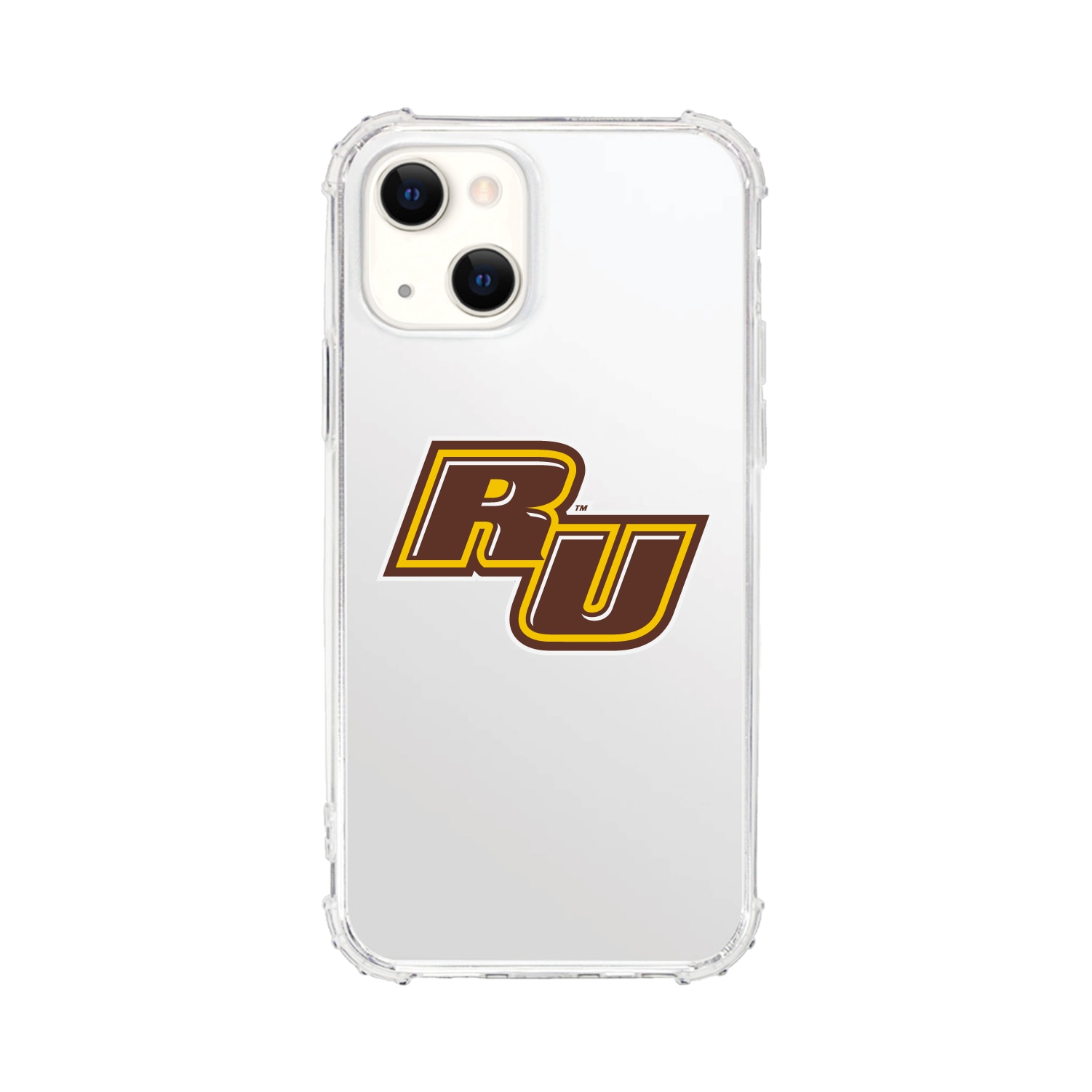 Rowan University-Clear Tough Edge Phone Case, Classic - iPhone 15 Plus