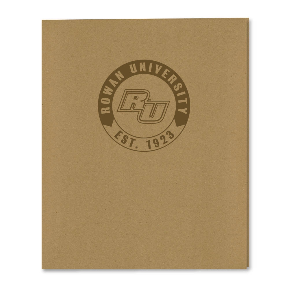 Recycled Emblematic Kraft 2 Pocket Folder, Classic