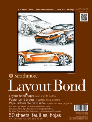 Strathmore Layout Paper Pad, 400 Series, 19" x 24"