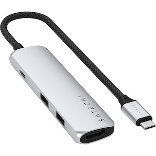Image 1: Satechi 4-in-1 USB-C Slim Multiport Adapter 4K