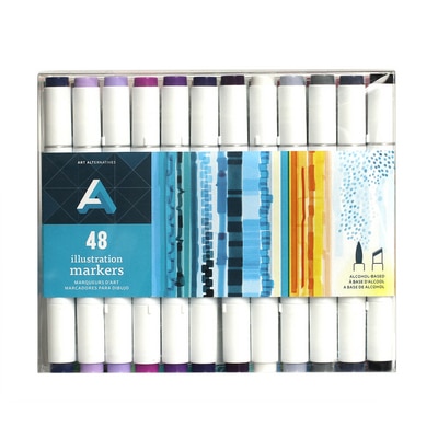 Art Alternatives  Illustration Marker, 48-Marker Set