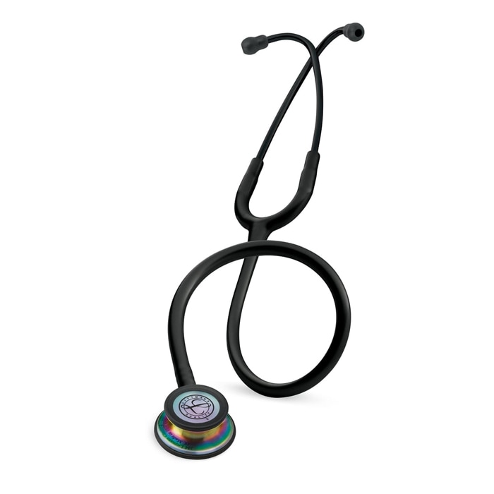 3M LittmannBlack Rainbow Classic III Monitoring Stethoscope