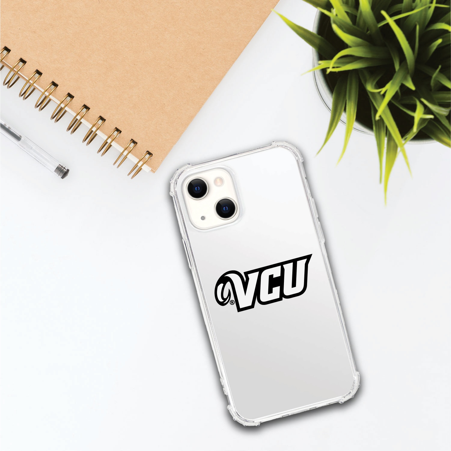 Virginia Commonwealth University V2 Clear Tough Edge Phone Case, Classic V1 - iPhone 14