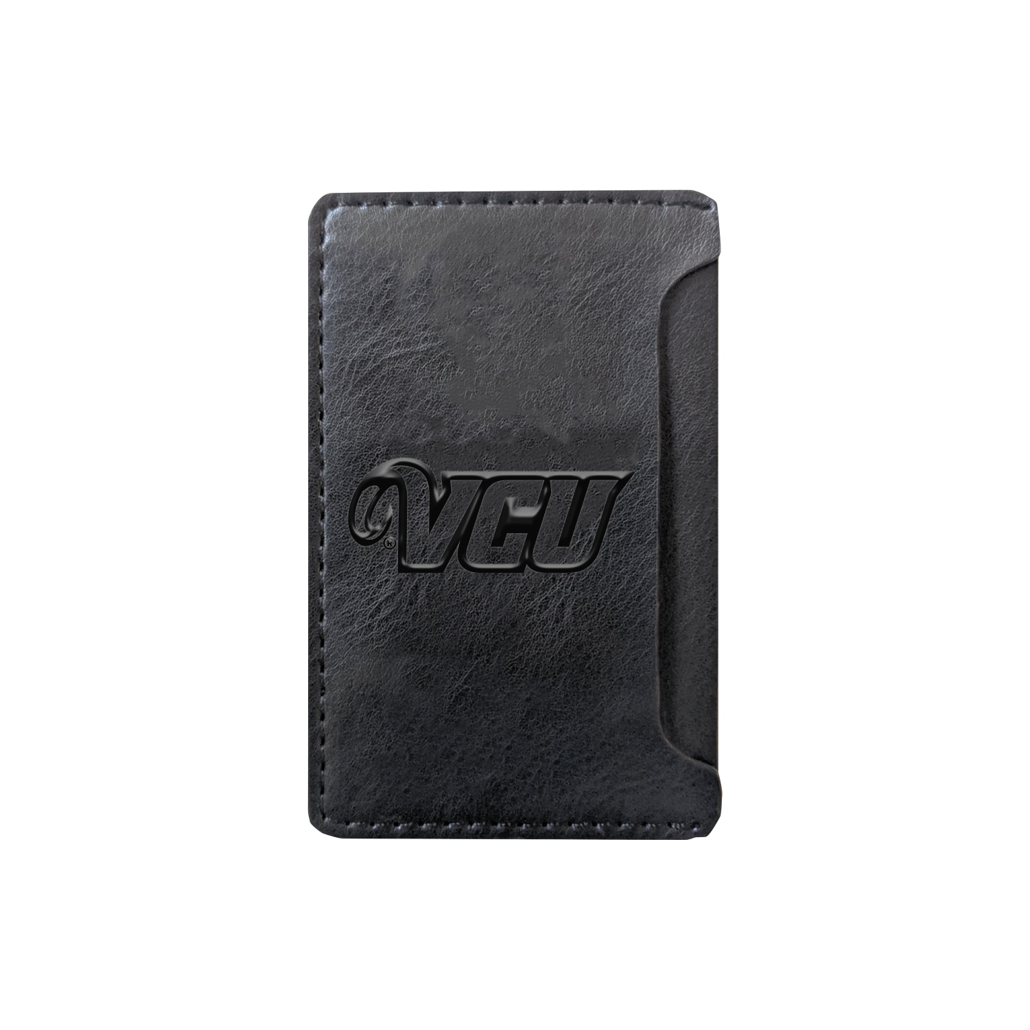 Virginia Commonwealth University V2 Leather Wallet Sleeve Side Load, Black, Alumni V2