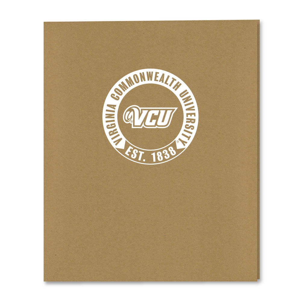 Recycled Emblematic Kraft 2 Pocket Folder, Classic