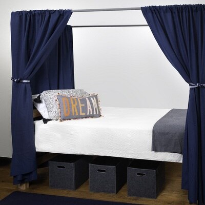 Grey Campus Canopies with Three Navy Panels