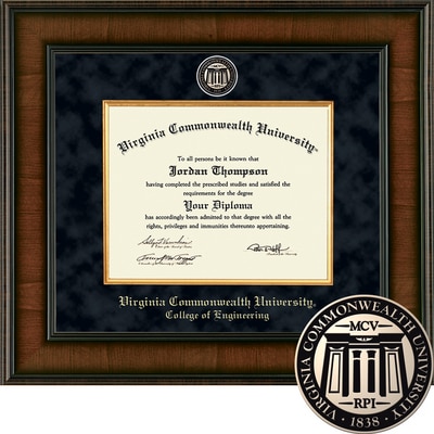 Church Hill Classics 11" x 14" Presidential Walnut College of Engineering Diploma Frame