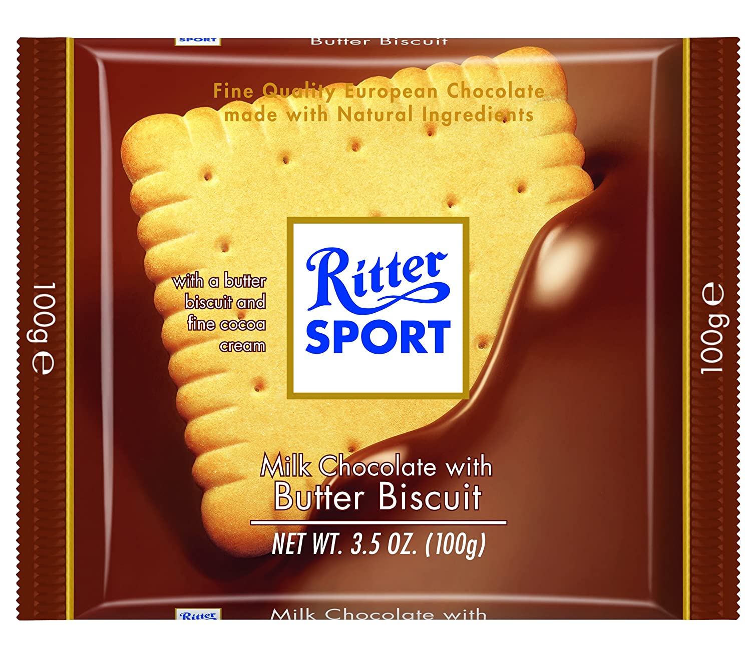 Ritter Sport - Chocolate with Butter Biscuit 3.5oz