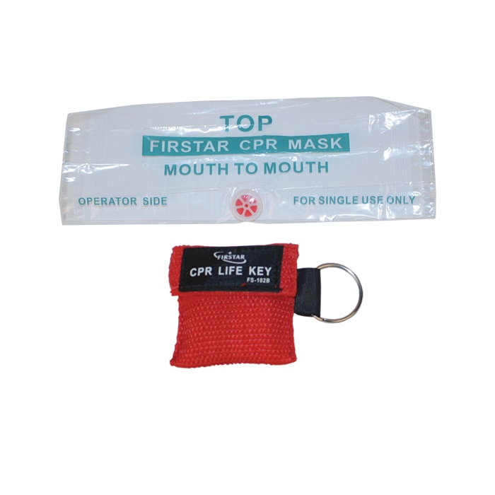 Cpr Mask Keychain Red