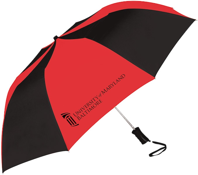 University of Maryland Baltimore "The Sport" 2-Tone Emblematic Umbrella Automatic Folding 48" Coverage