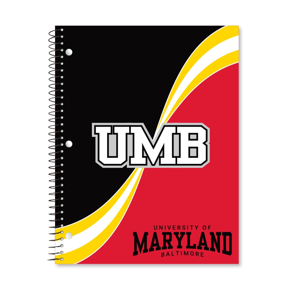 Digi Curve Divide 1 Subject 11"x8.5" 70 Count College Ruled Spiral Notebook