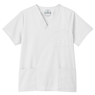 Unisex Three Pocket Scrub Top