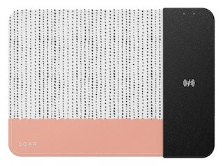 SOAR Wireless Charging Mousepad - Pink/Polka Dot