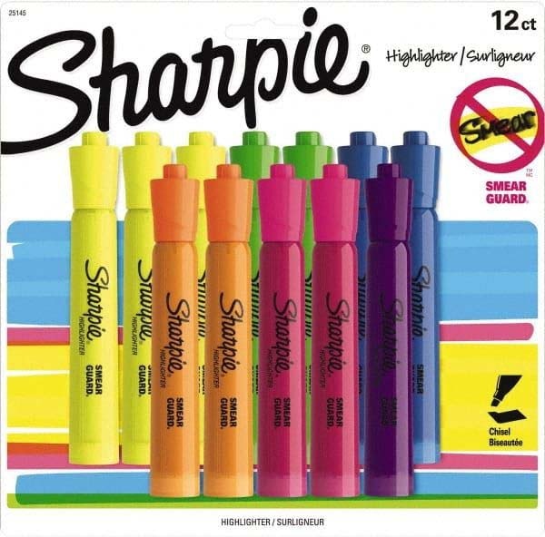 Sharpie 12Pack Assorted Tank Highlighters