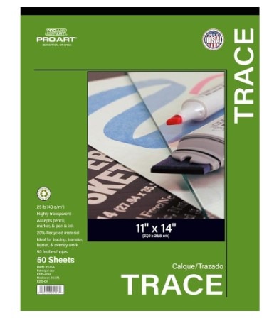 Tracing Pad 11X14 25# 50/Pad