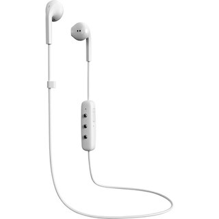 Happy Plugs Earbuds Plus Wireless with Mic White