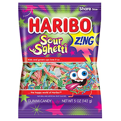 Haribo Sour S'ghetti Gummies 5oz