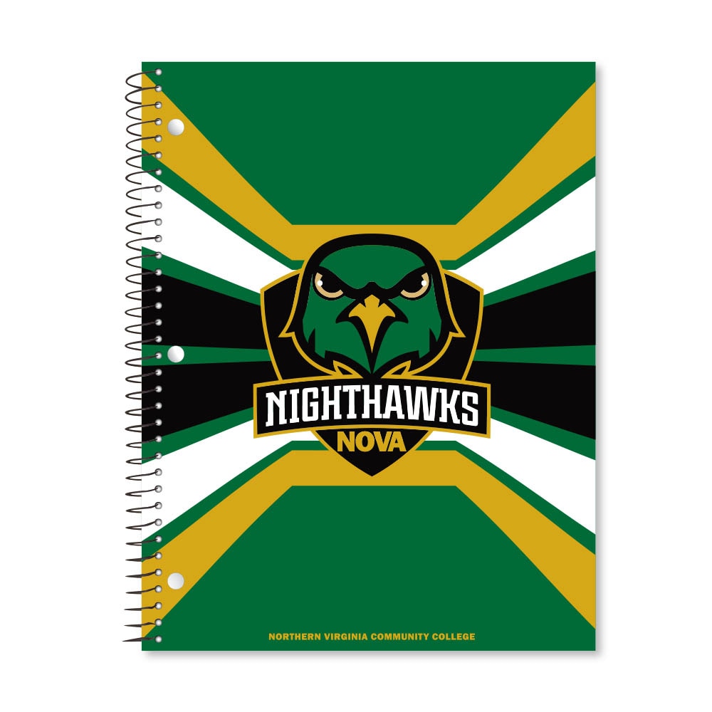 Digi Color Warp 1 Subject 11"x8.5" 70 Count College Ruled Spiral Notebook