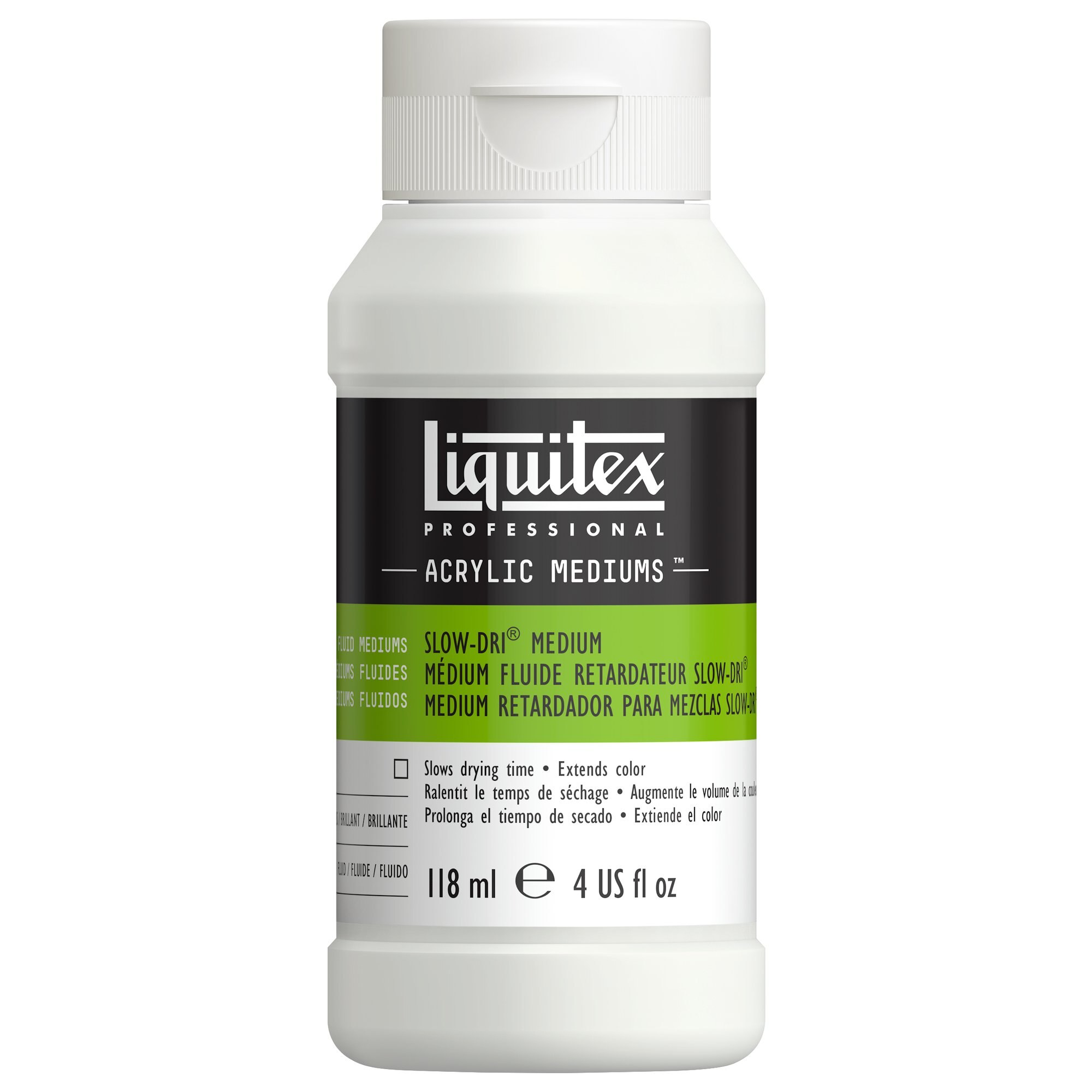 Liquitex Slow-Dri Blending & Painting Medium, Fluid, 4 oz.