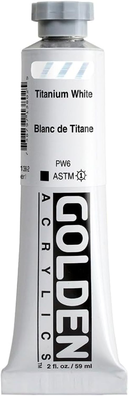 Golden Heavy Body Acrylic, 2 oz., Titanium White