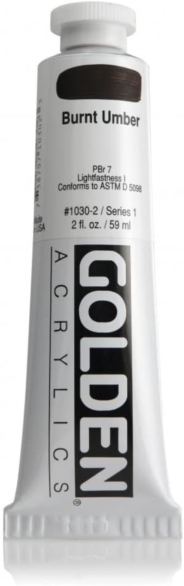 Golden(R)Heavy Body Acrylics, 2oz., Burnt Umber