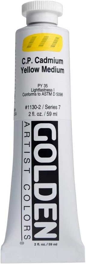 Golden(R)Heavy Body Acrylics, 2oz., C P Cadmium Yellow Medium