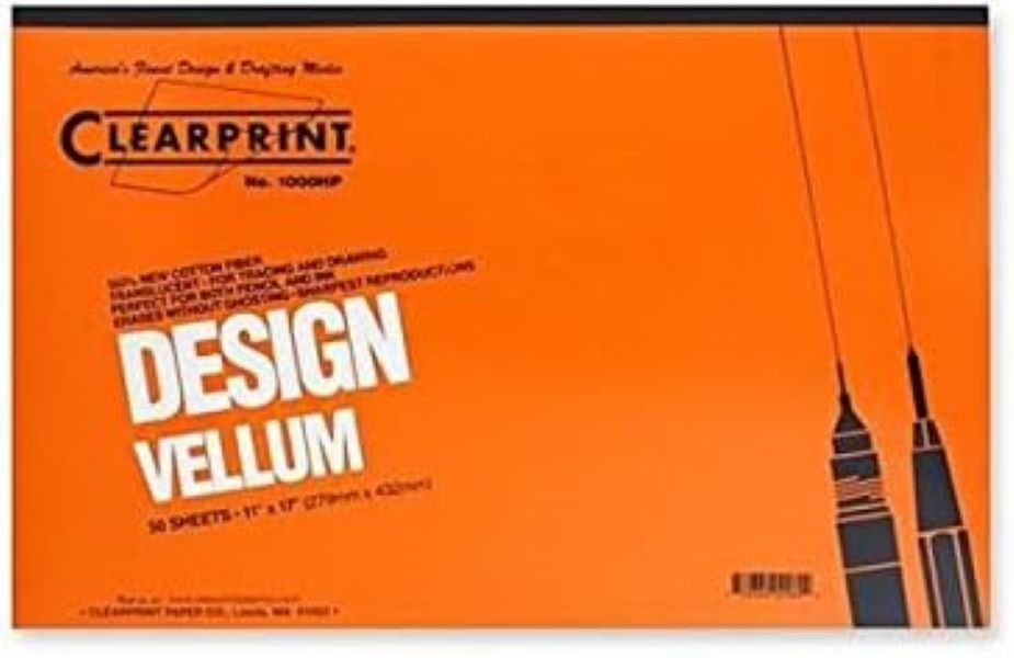 Clearprint Design and Sketch Pad, Unprinted, 11" x 17"