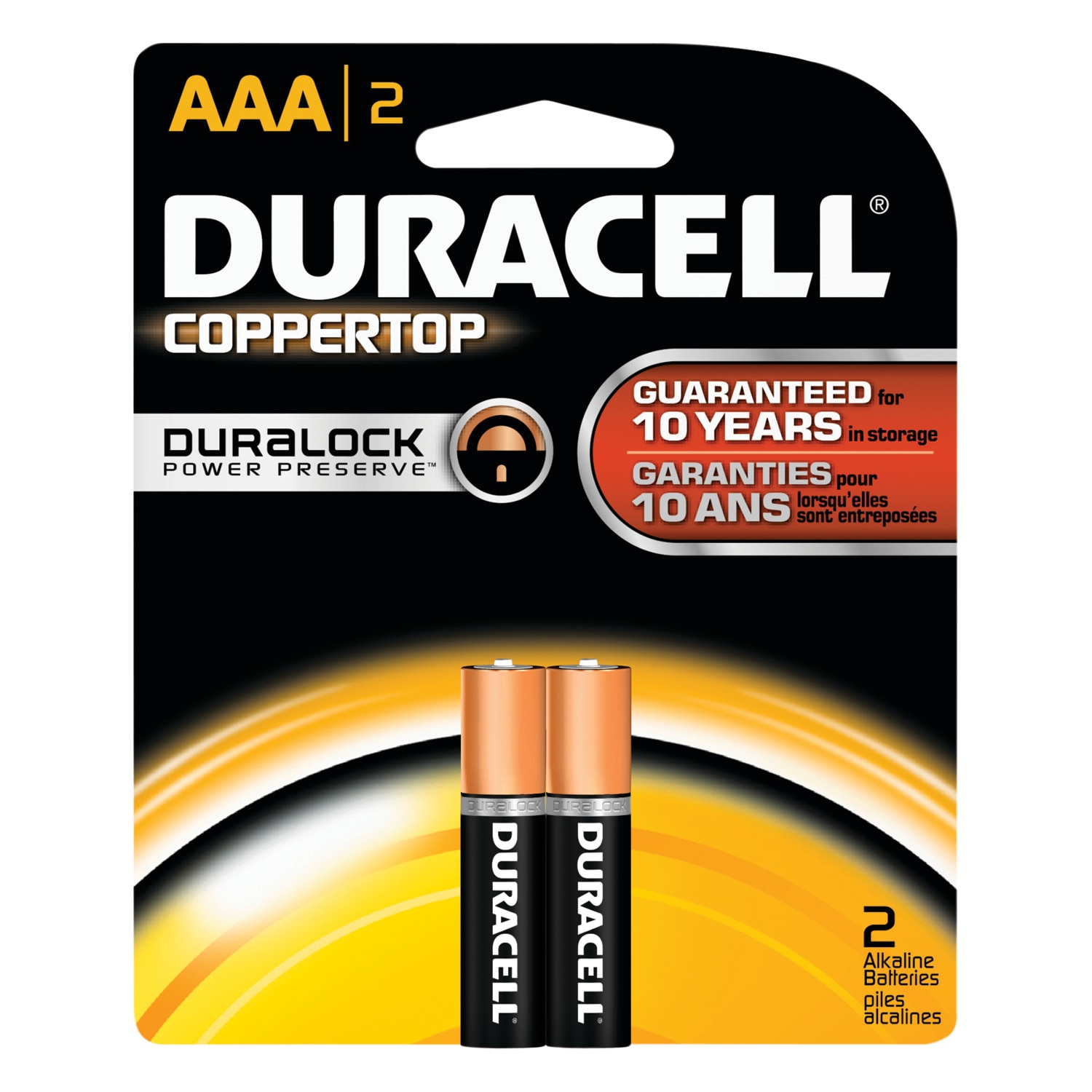 2 Pack of Duracell AAA Alkaline Batteries