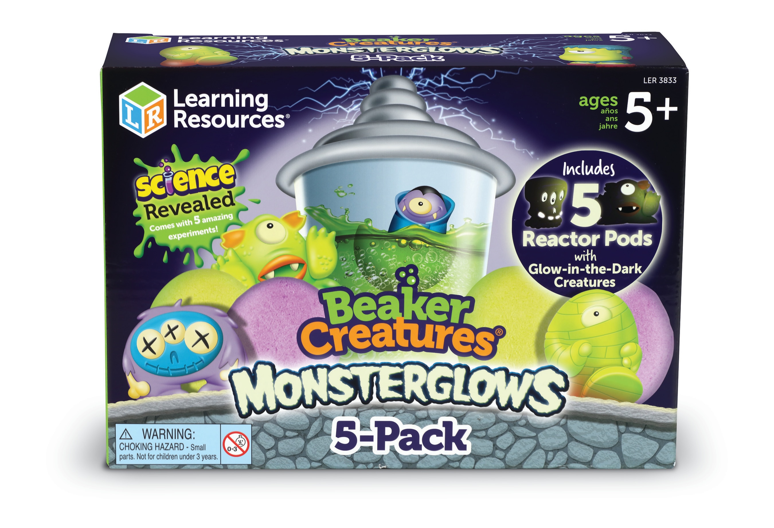 Beaker Creatures(R) Monsterglow 5-pack